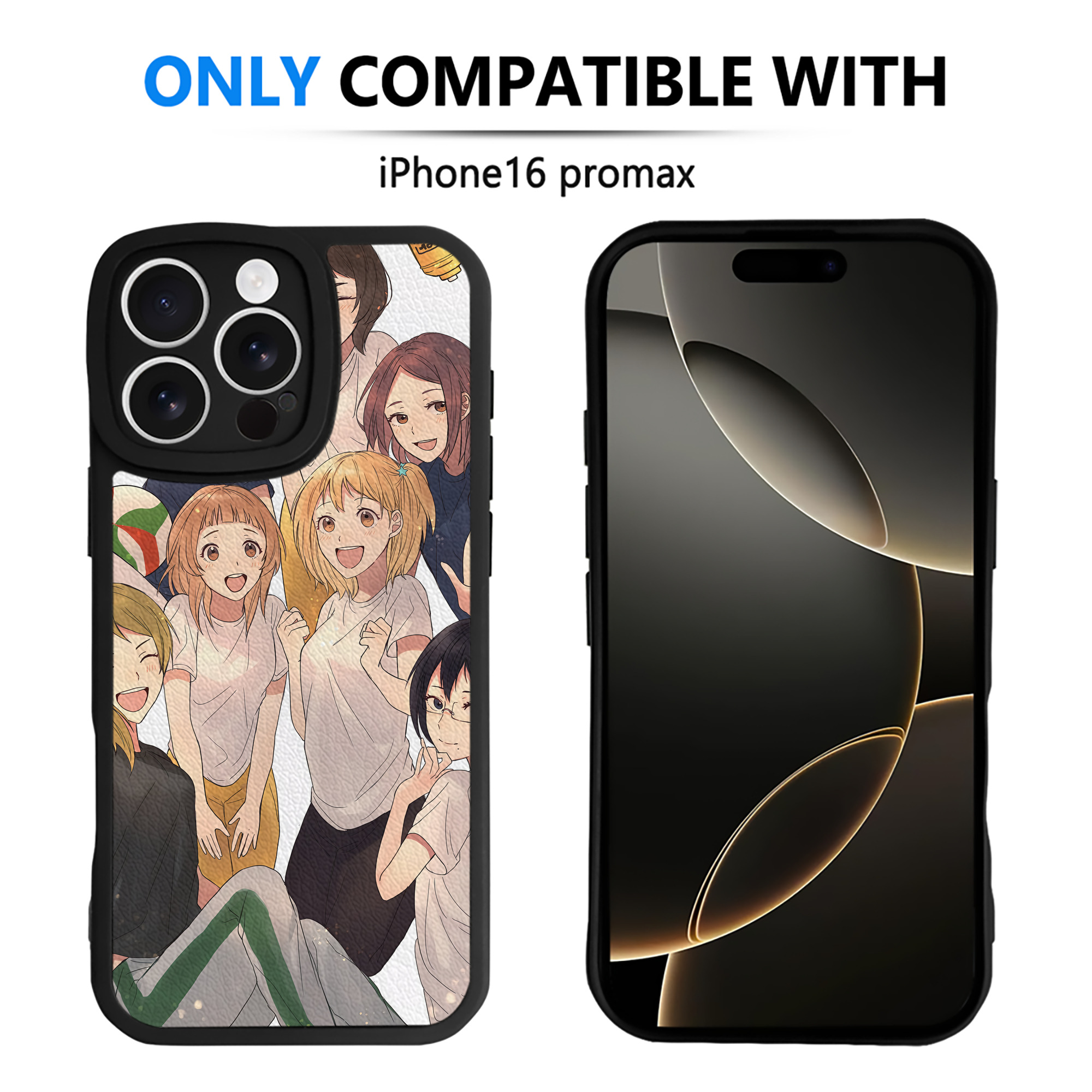 （画像用） ハイキュー!! Haikyu!! 【iPhone 16シリーズ対応】シリコンスマホケース（レザー調） 材質：シリコン
